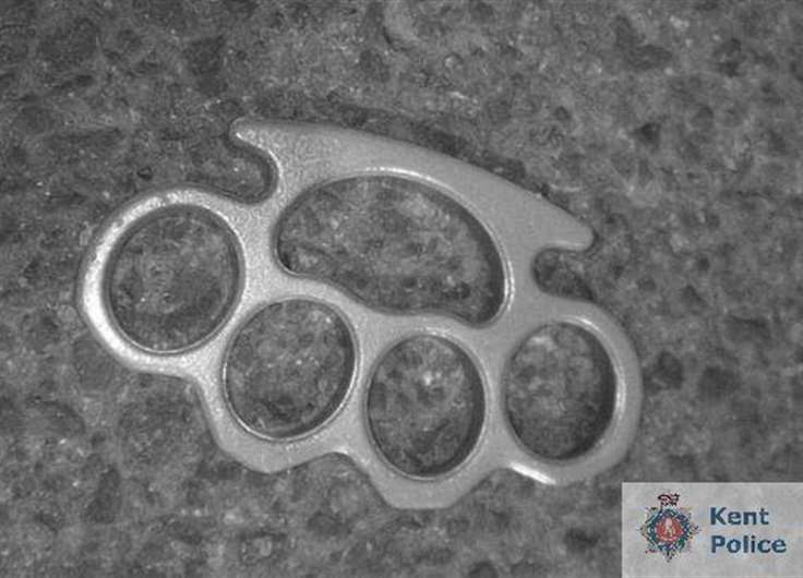 A knuckleduster was seized by police during the investigation. Picture: Stock image
