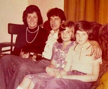 Pam, Ron, Sue Newman and Alan Griggs in the 70s. Picture: Griggs Family