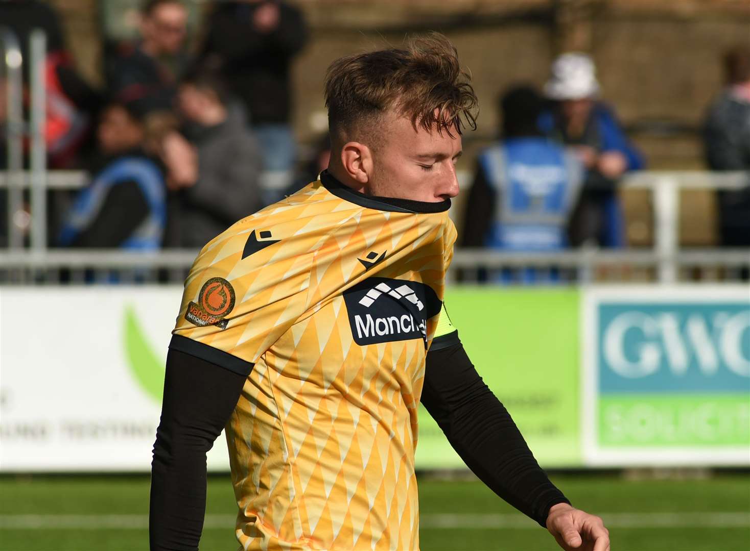 So close for Sam Corne and Maidstone after defeat in the play-off semi-finals. Picture: Steve Terrell