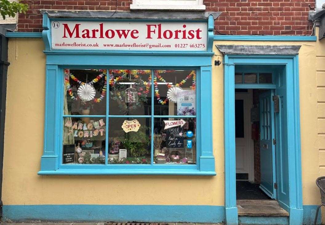 The Marlowe Florist in Palace Street, Canterbury,