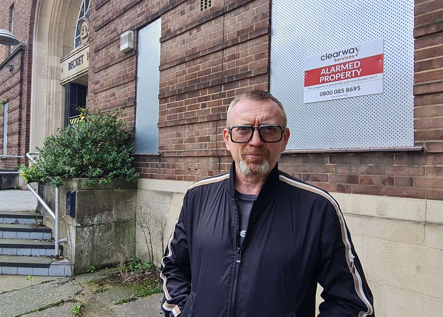 Tim Manning has complained about the relentless alarm coming from former BT office, Becket House in Canterbury
