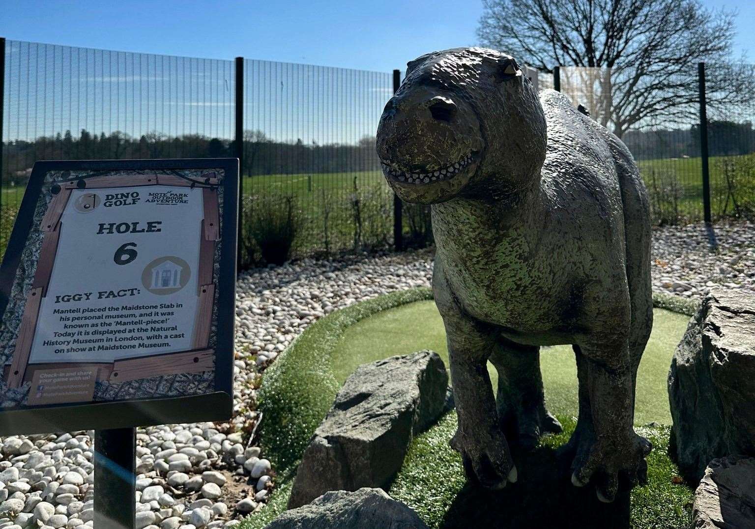 The dinosaur-themed mini golf in Mote Park, Maidstone, is getting an upgrade. Picture: Mote Park Outdoor Adventure Facebook
