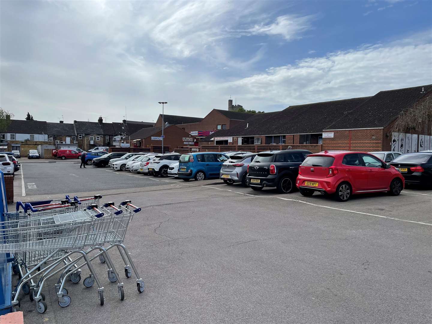 Shopkeepers said the car park is usually packed but now you can easily find a space