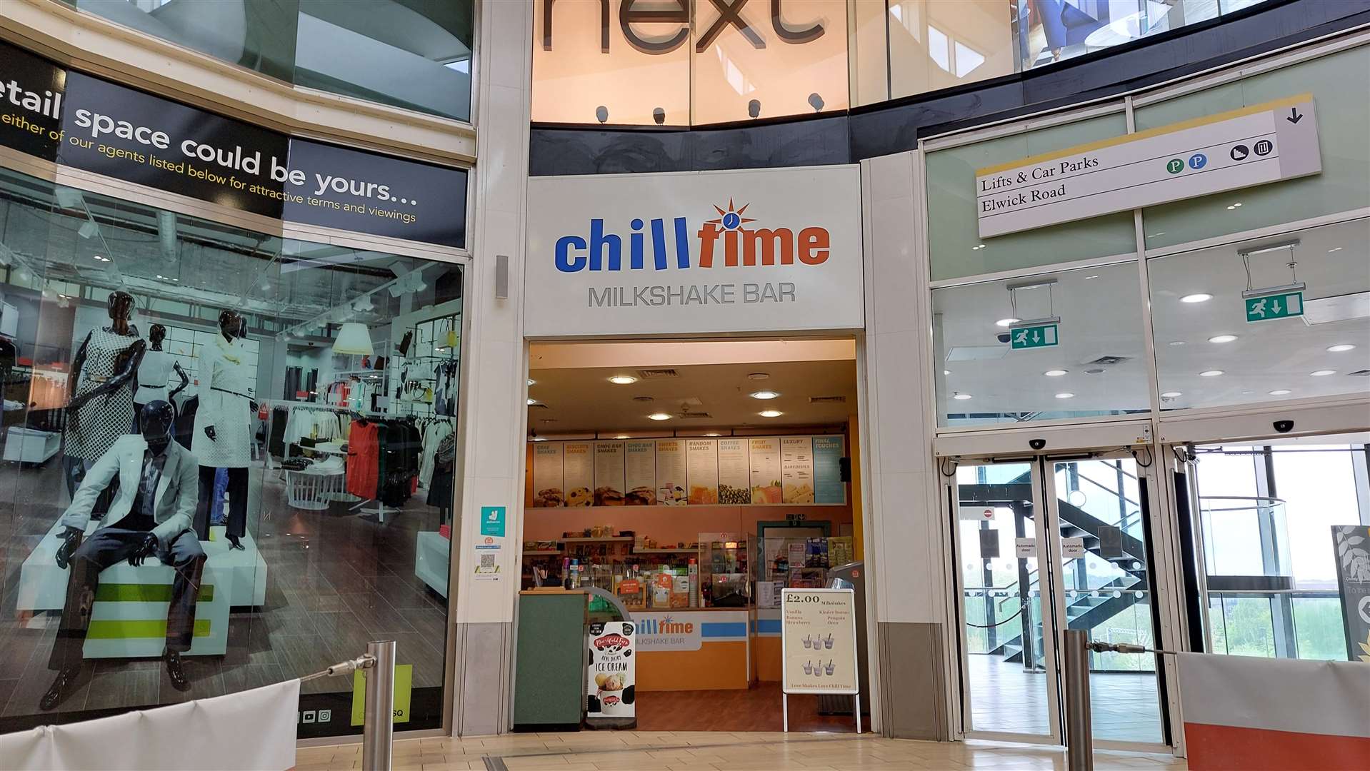 Chill Time Milkshake Bar is one of the last remaining businesses in the County Square extension