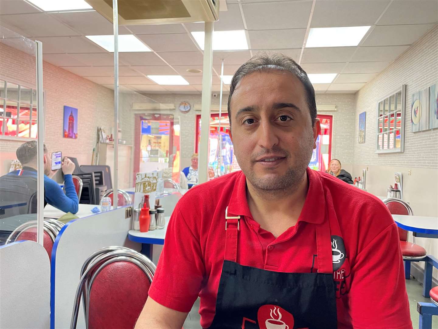 Manager of Centre Cafe Erkan Gonul said it has been quieter than usual