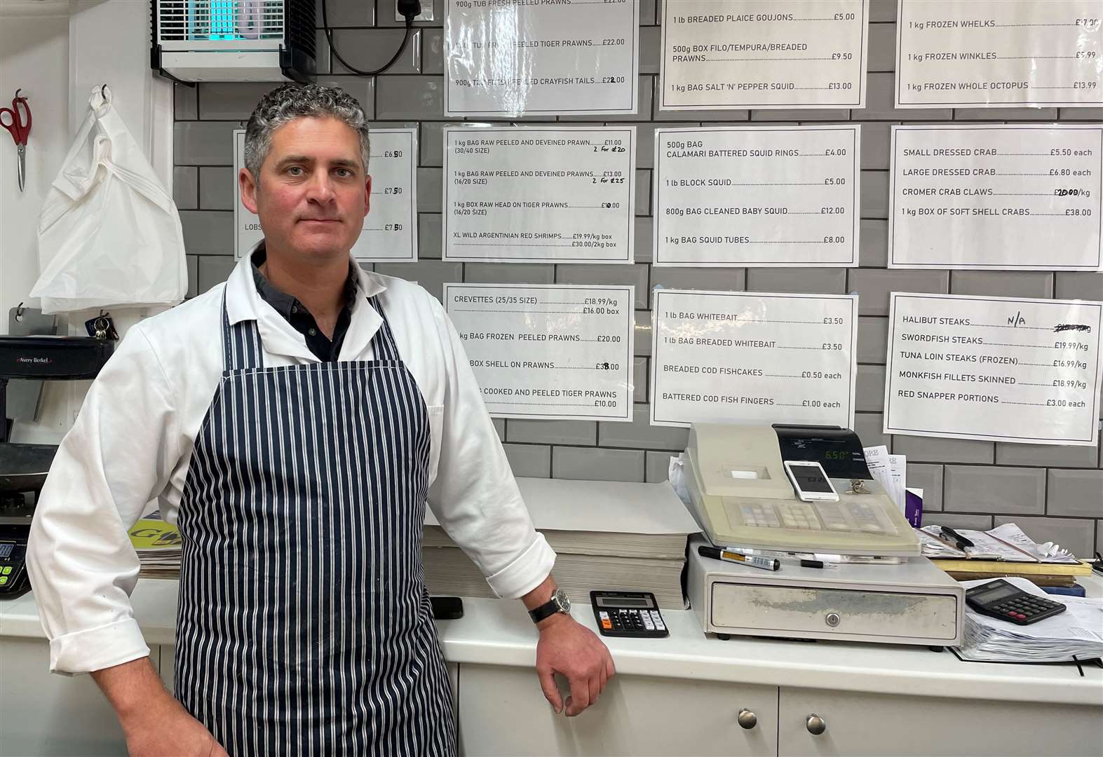 Co-owner of Hales and Moore Fishmongers Bradley Moore said customers have been complaining