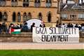 Oxford and Cambridge students set up Gaza protest camps