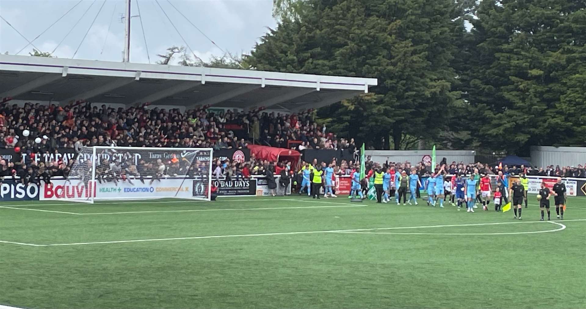 Chatham Town's Bauvill Stadium was packed for their Isthmian Premier Division play-off final