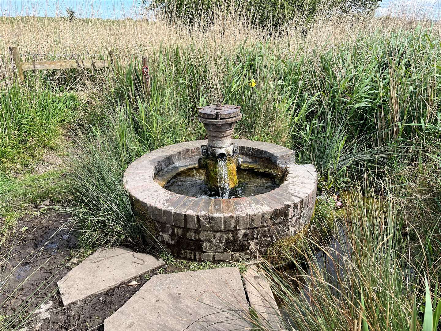 The well, which provides safe drinking water, is more than 100 years old