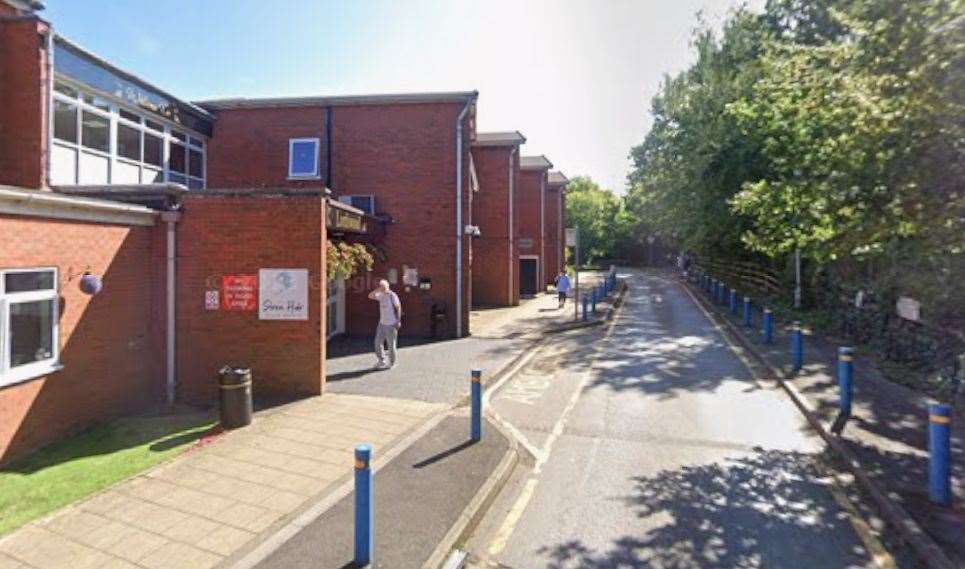 The incident happened outside Lordswood Leisure Centre. Picture: Google Maps
