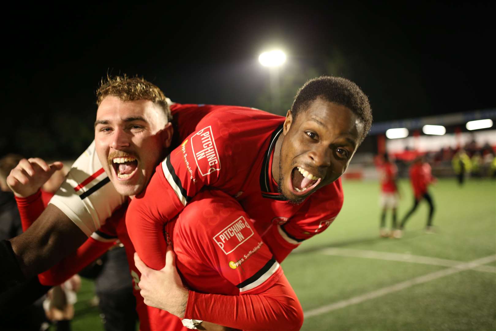 Chatham Town beat Horsham on penalties to make it through to the Isthmian Premier Division play-off final Picture: Max English