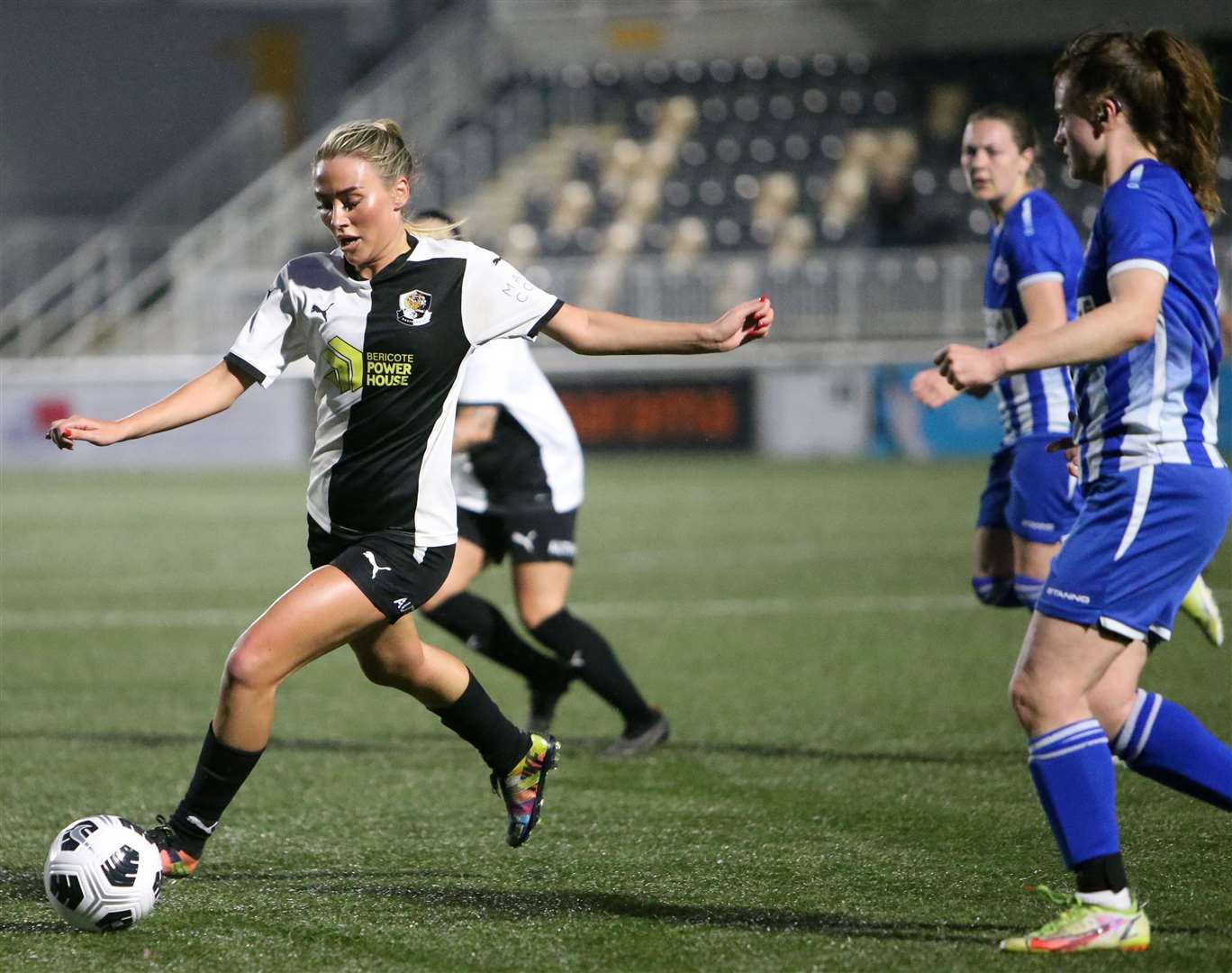 Dartford on the ball during the DFDS Kent Women's Cup Final against Aylesford. Picture: PSP Images