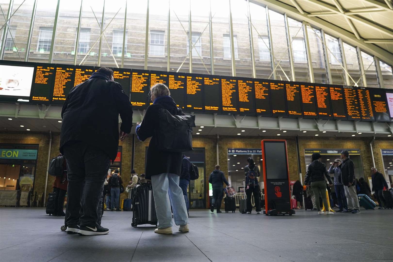 LNER services to and from London King’s Cross to the North and Scotland will be affected (PA)