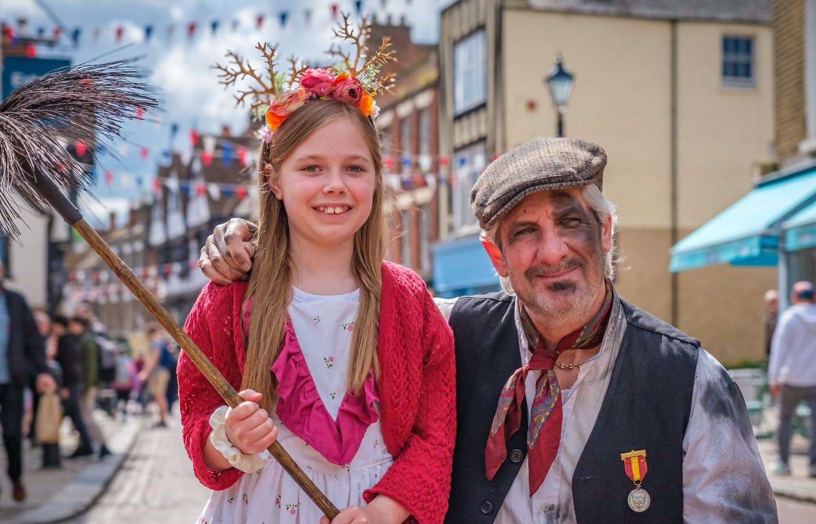 The festival is usually held on the first day of summer, a day historically celebrated by chimney sweeps. Picture: Steve Hartridge