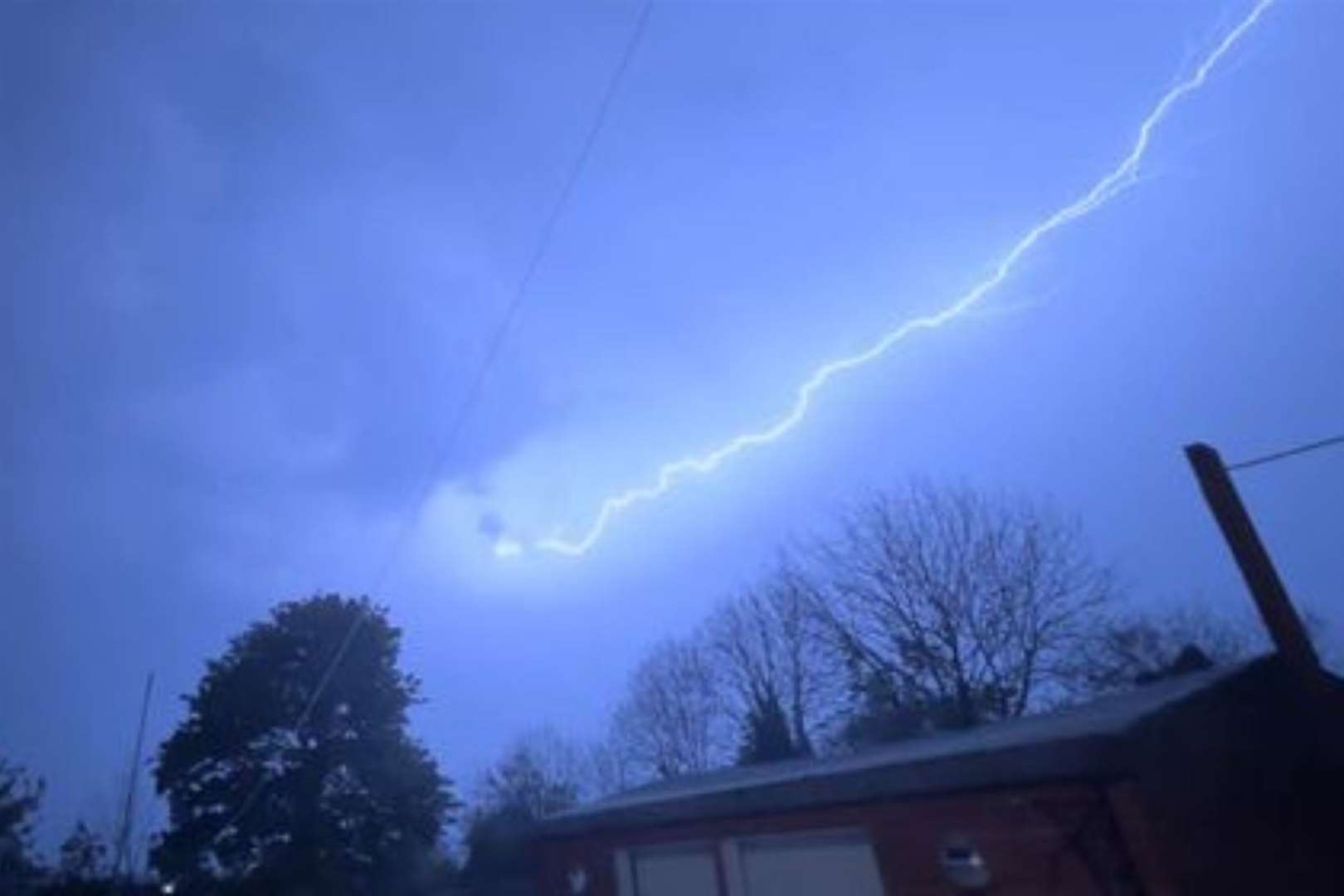 Lightning in Faversham. Picture: Connor Peacock