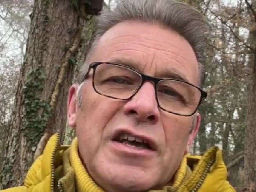 Chris Packham is among those calling for the clear-up of Hoad's Wood