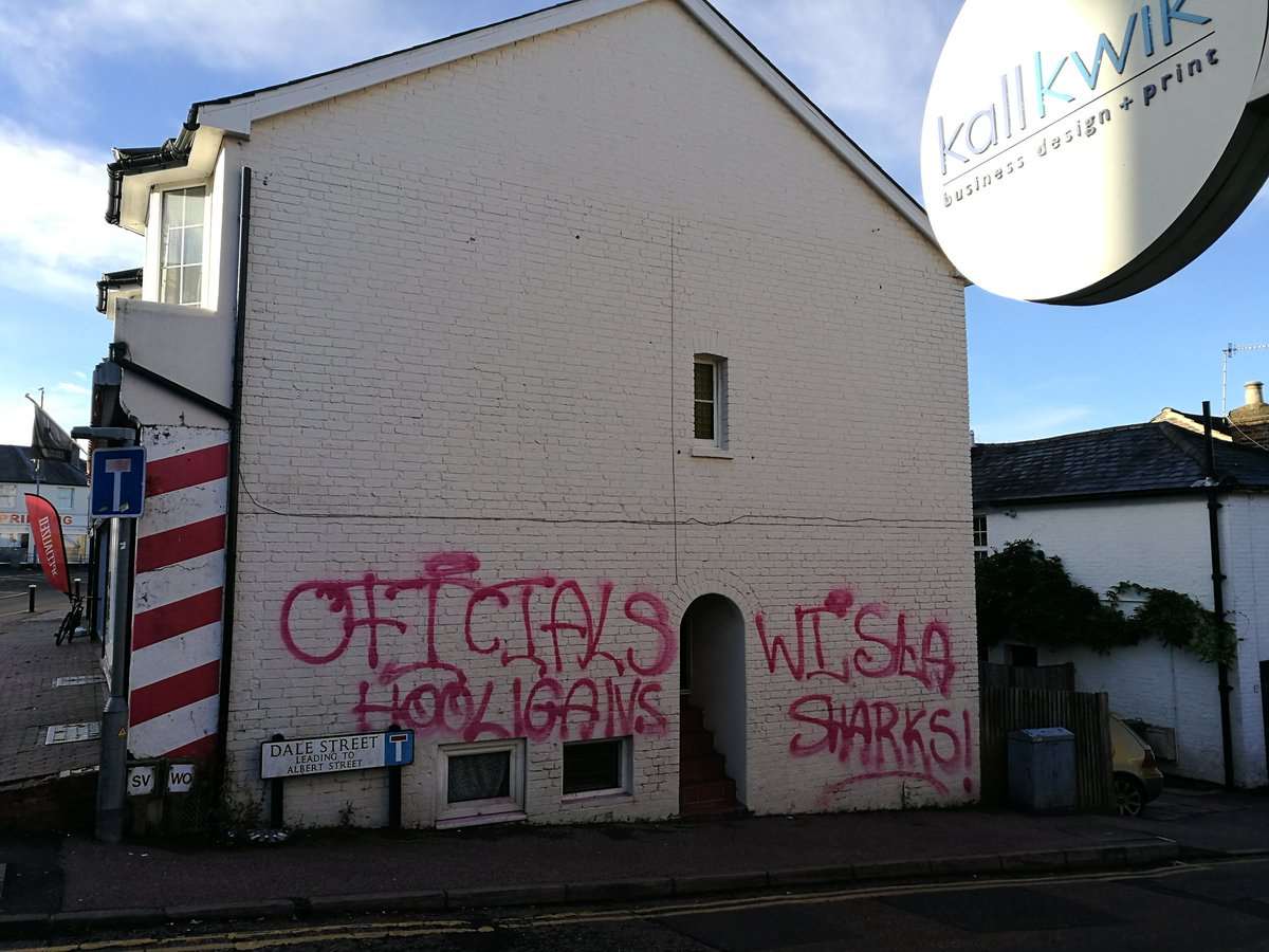 The graffiti was plastered over Tunbridge Wells. Credit: Caroline Auckland