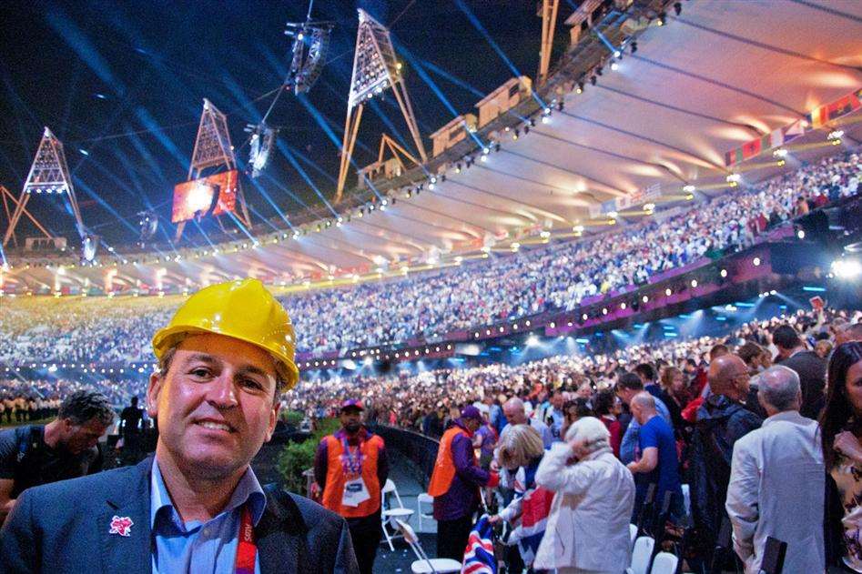Danny Lucas at the Olympic Games opening ceremony