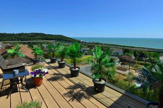 You can see France from the balcony on a clear day. Picture: Zoopla / Miles & Barr