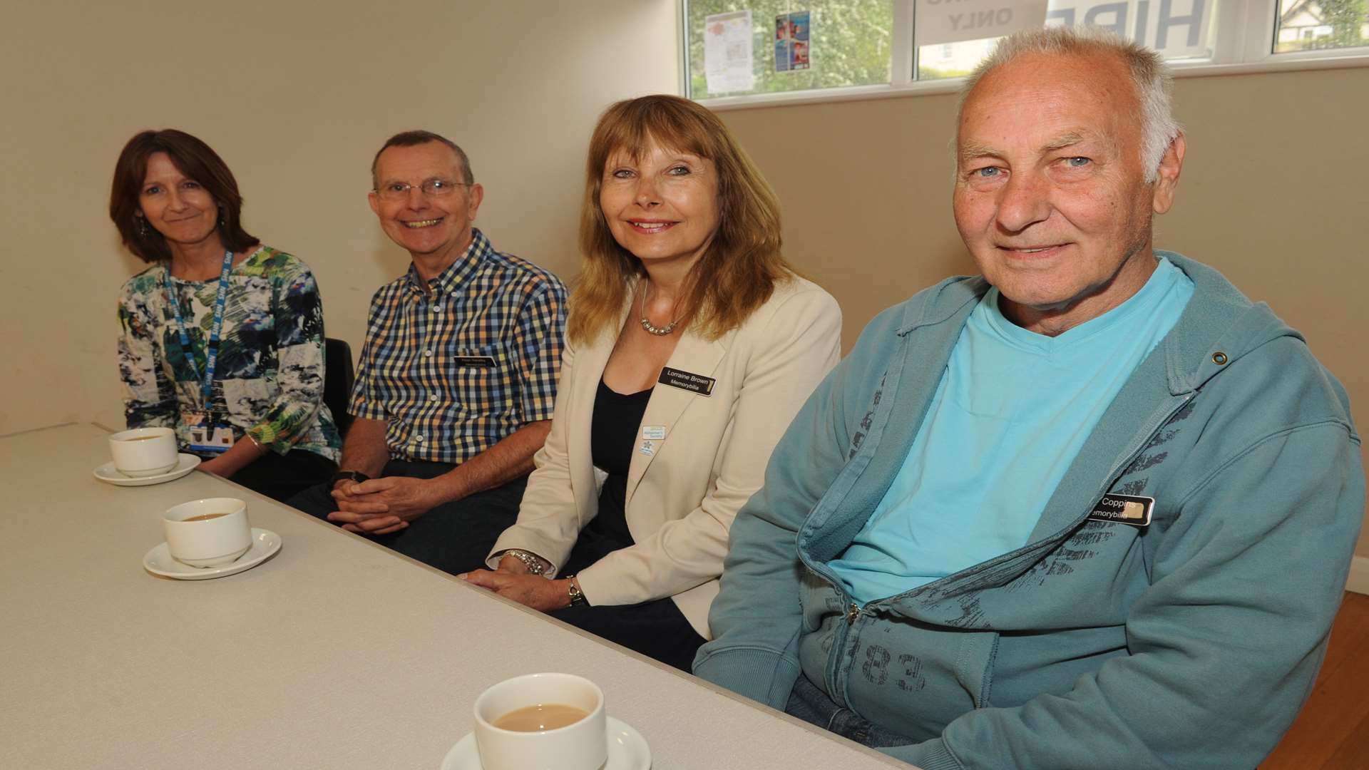 Memorybilia Dementia group panel: Margaret O'Shaughnesy, Allan Newby,Lorraine Brown and Tom Coppins