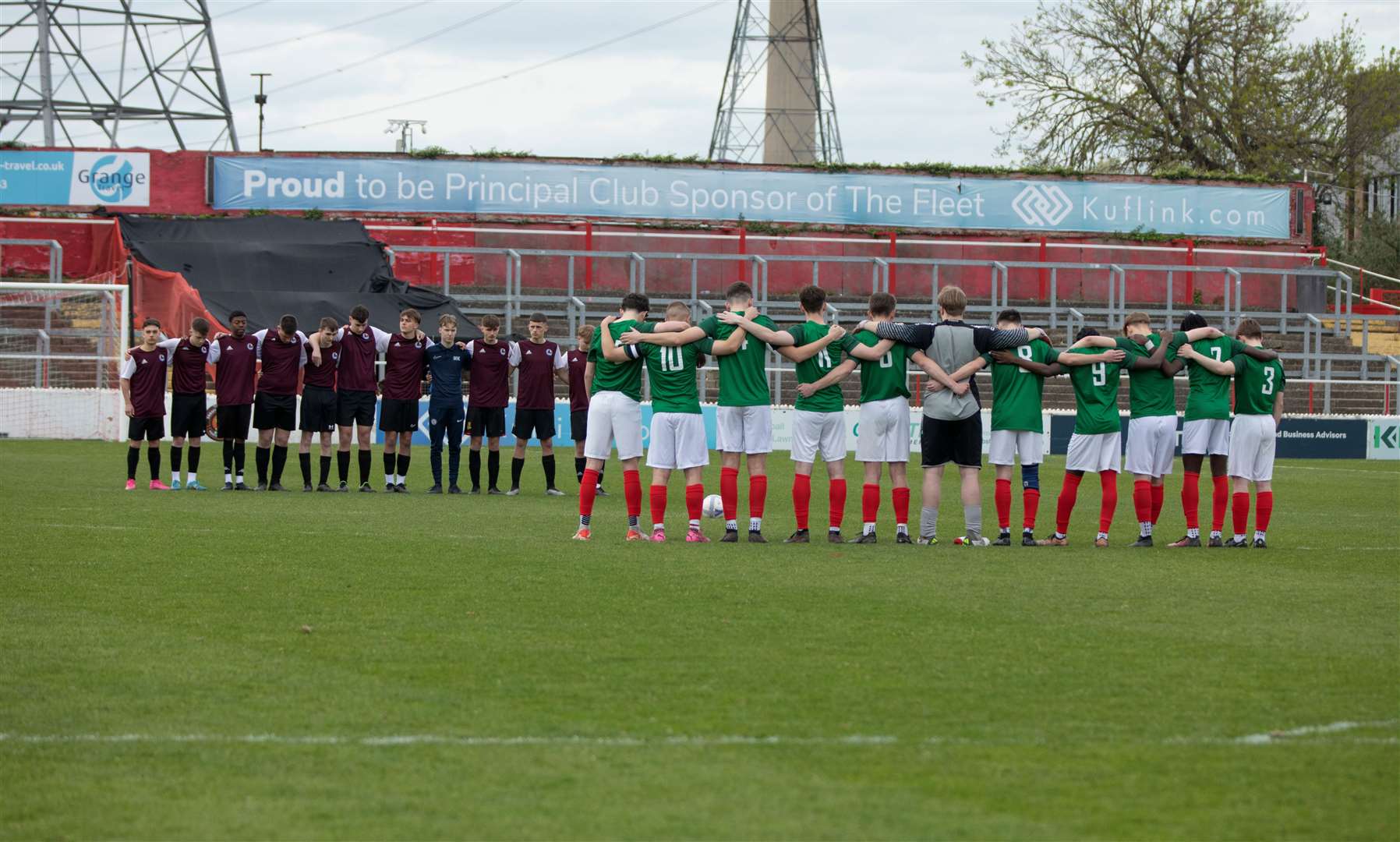 A minute silence was held before kick-off. Picture: High Profile Limited