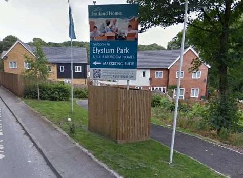 Elysium Park homes on Old Park Hill, Dover, in 2015. Picture: Google Street View