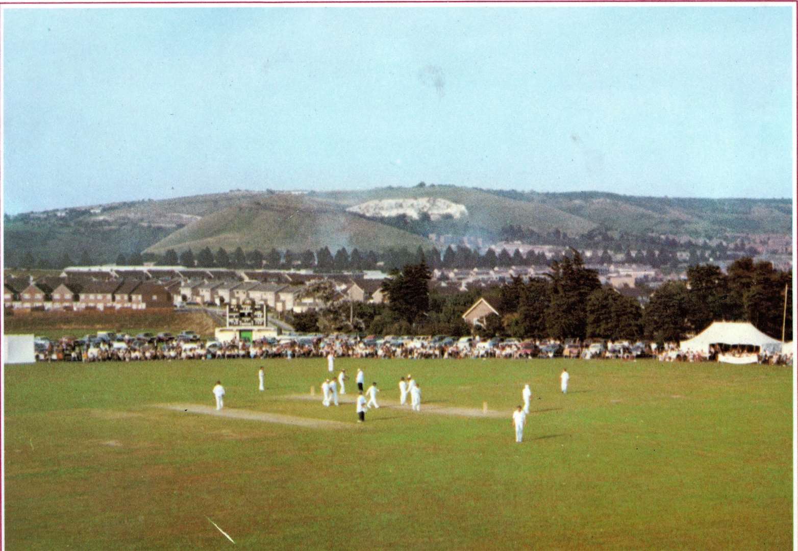 Folkestone cricket ground before it was transformed as the Three Hills Sports Park. Picture: Kent County Cricket Grounds by Howard Milton and Peter Francis