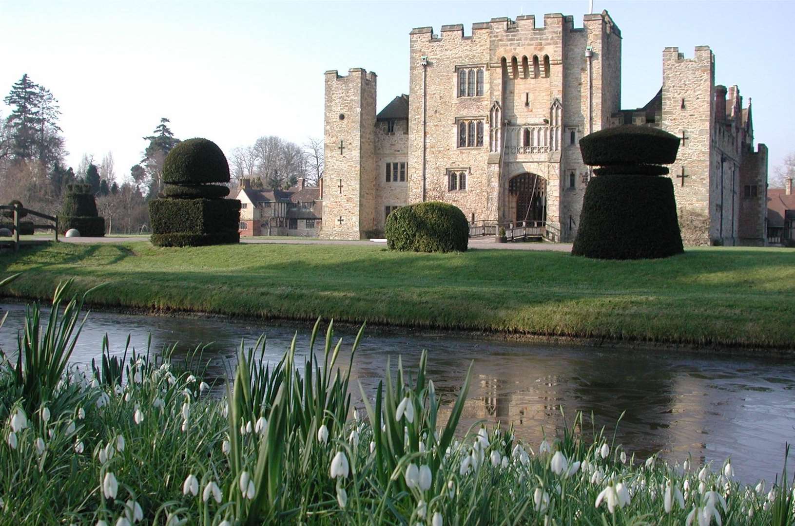 Follow the Snowdrop Walk around Hever Castle's historic grounds. Picture: Hever Castle and Gardens