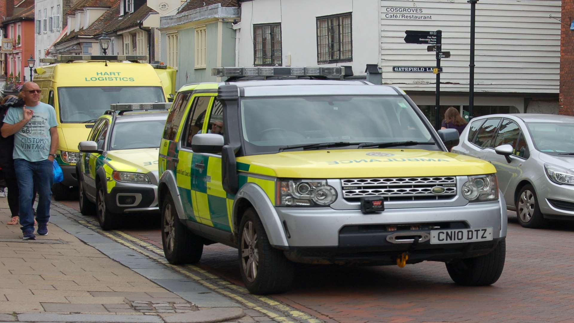 Ambulances at the scene
