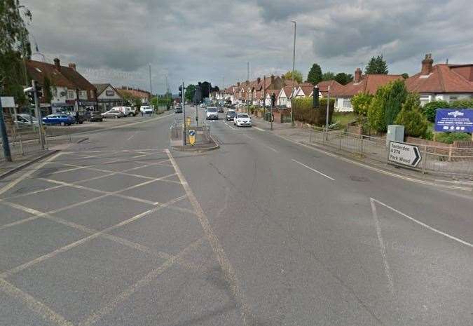 The incident happened in Sutton Road at its junction with Cranborne Avenue