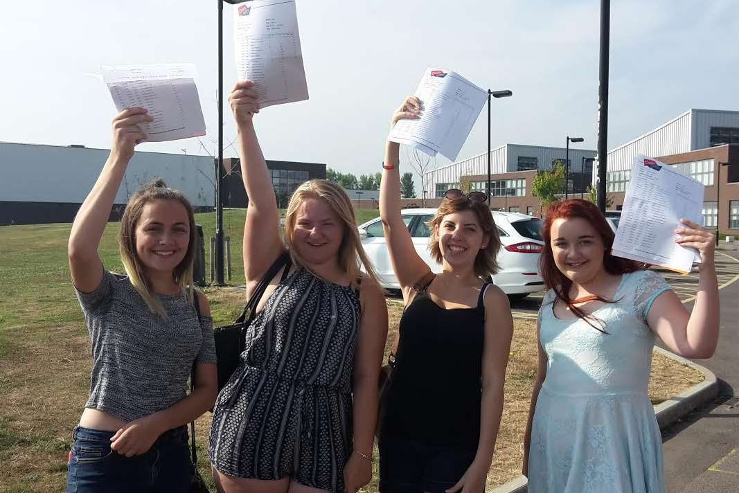 Erin Hilts, Melissa Hubbard, Darcey West and Jess Kincaid were delighted with their achievements