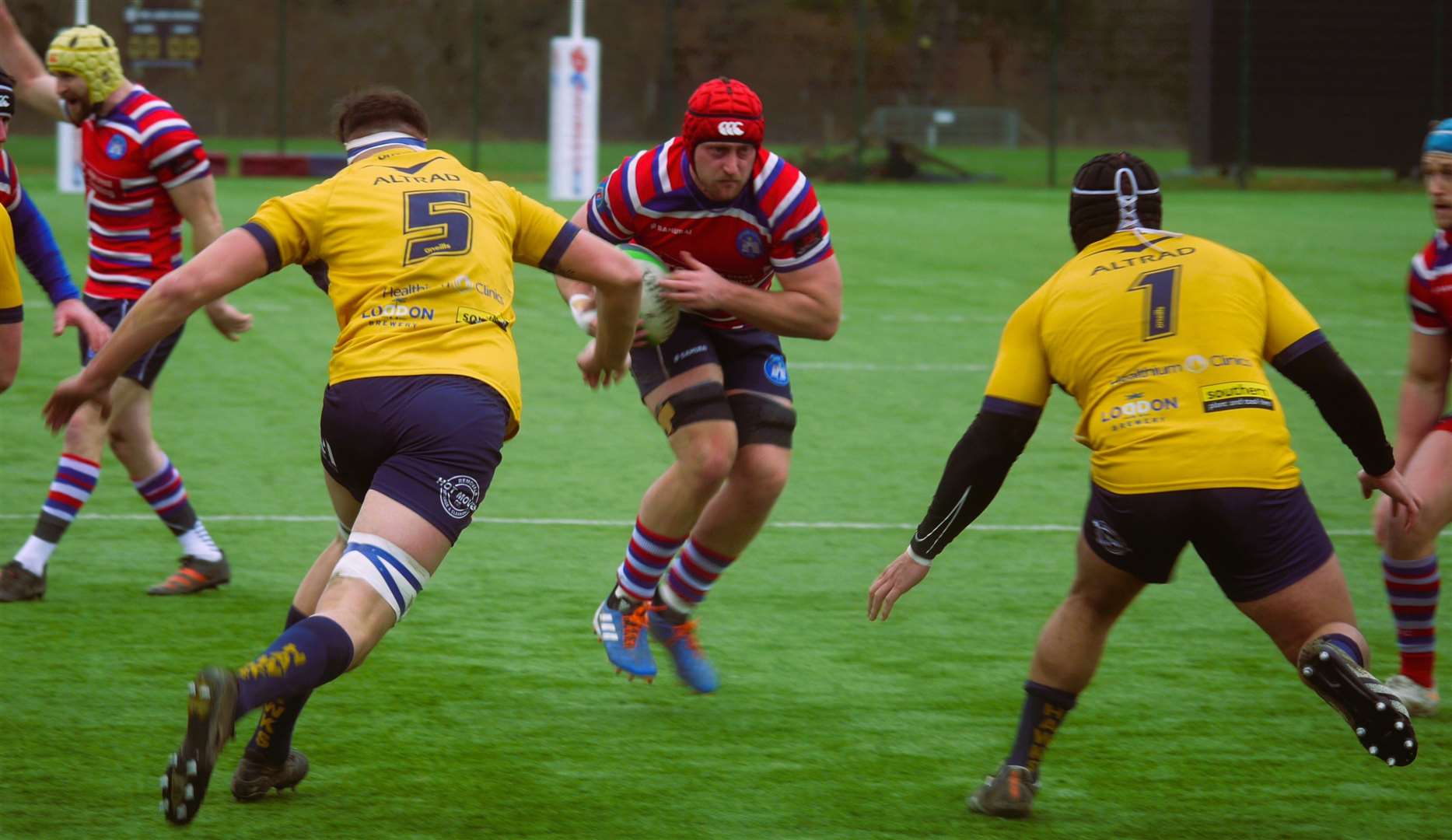 Tonbridge Juddians' Ryan Munnelly on the attack on Saturday. Picture: Adam Hookway