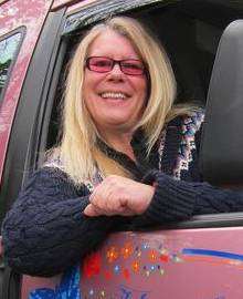 Taxi driver Heather Sewell from Petham