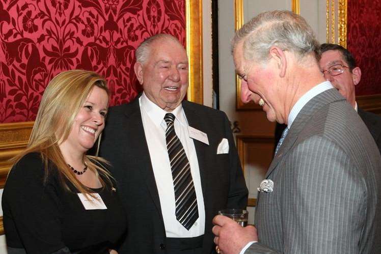 Beverly Nolker and James Perry meet Prince Charles