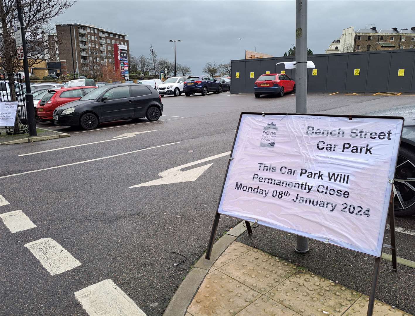 The Bench Street car park in Dover has closed for redevelopment