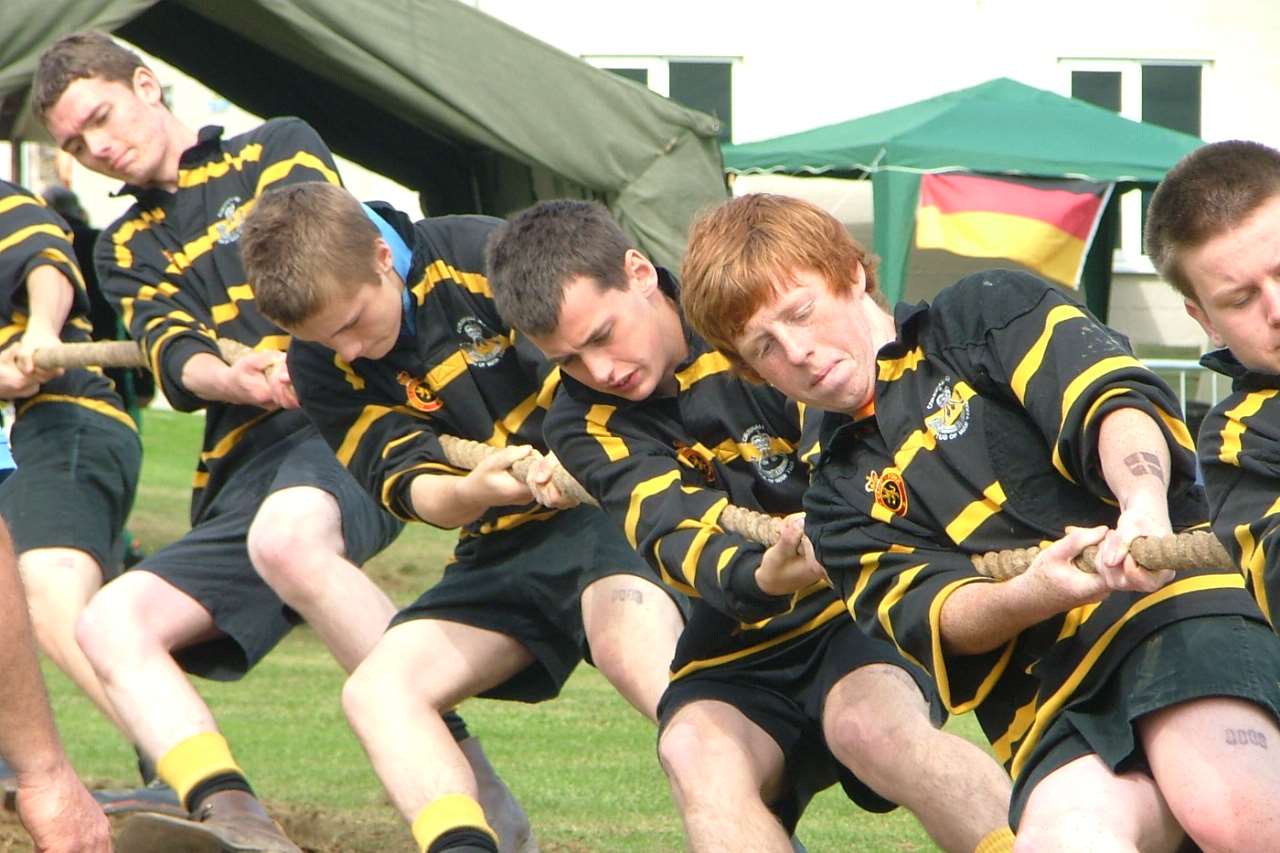 Young people from 10 countries are competing in the annual GENSB Youth International Tug of War Tournament in Folkestone.