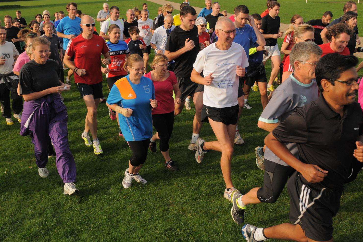 The first Parkrun at the Great Lines Heritage Park