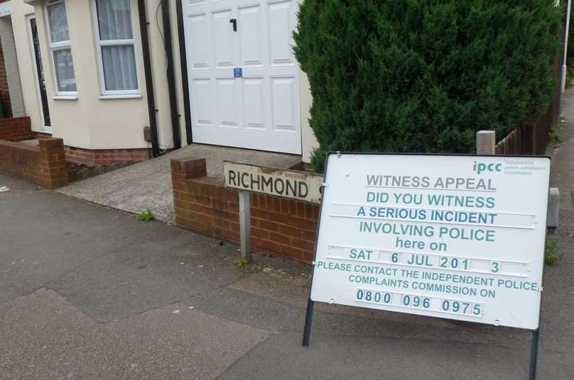 A witness board appeal in Richmond Street, Folkestone