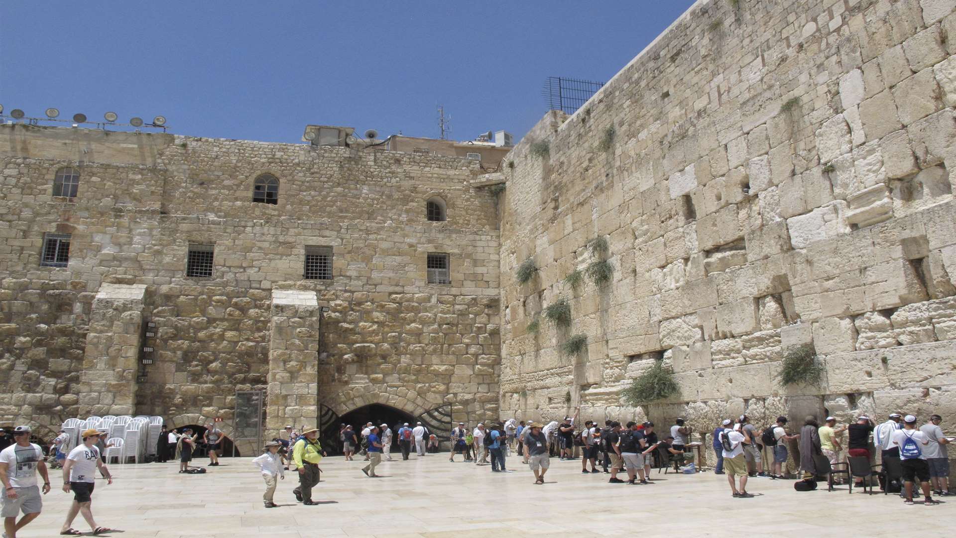 The men's side of the Western Wall