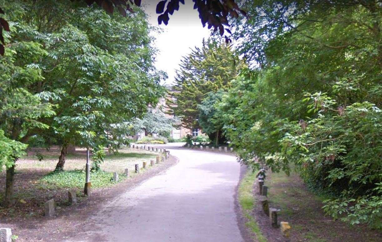 Police have taped off an area of Northdown Park, Cliftonville. Picture: Google Street View