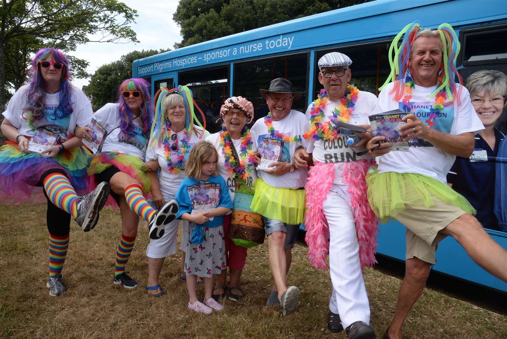 The Pilgrims Hospices team at the Ramsgate Carnival on Sunday. Picture: Chris Davey... (3195092)