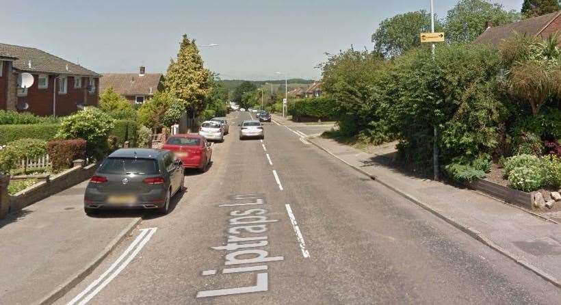 Liptraps Lane, where the woman was hit by a car Picture: Google