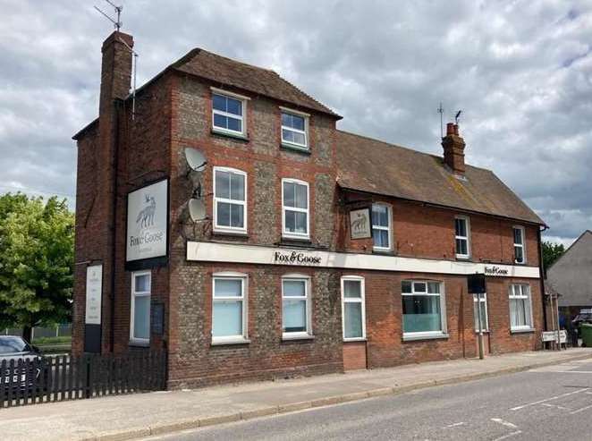 The Fox and Goose pub in Bapchild, Sittingbourne. Picture: Stonegate