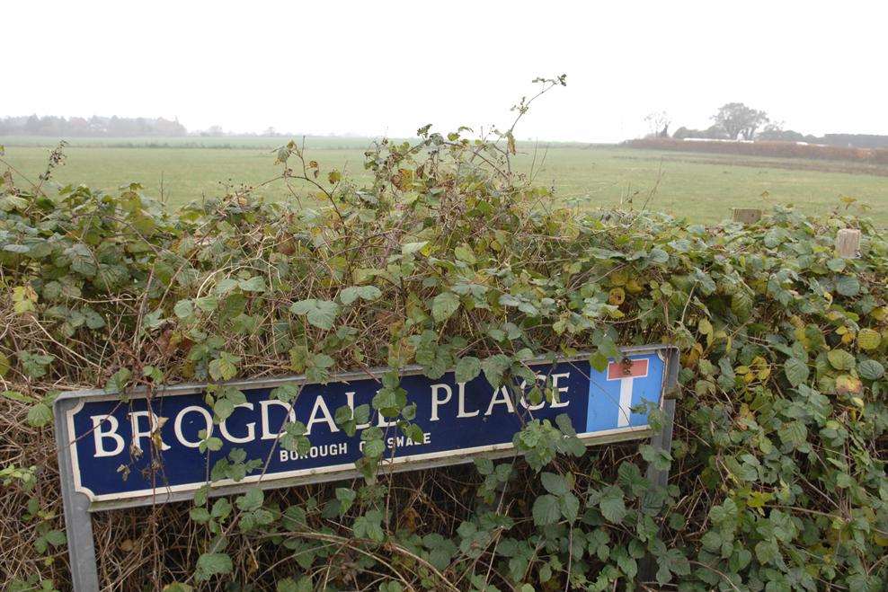 Land off Brogdale Road, Faversham, the site for a proposed development