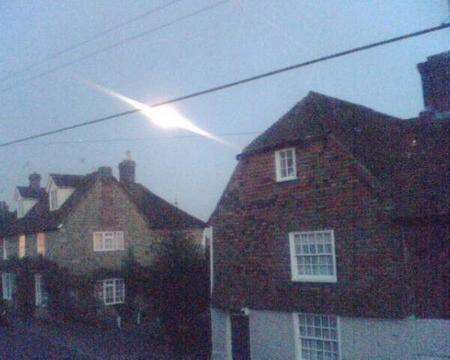 Strange light hovers over Lenham