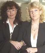 HOME HELP: Angela Robbins, right, and Donna Glover