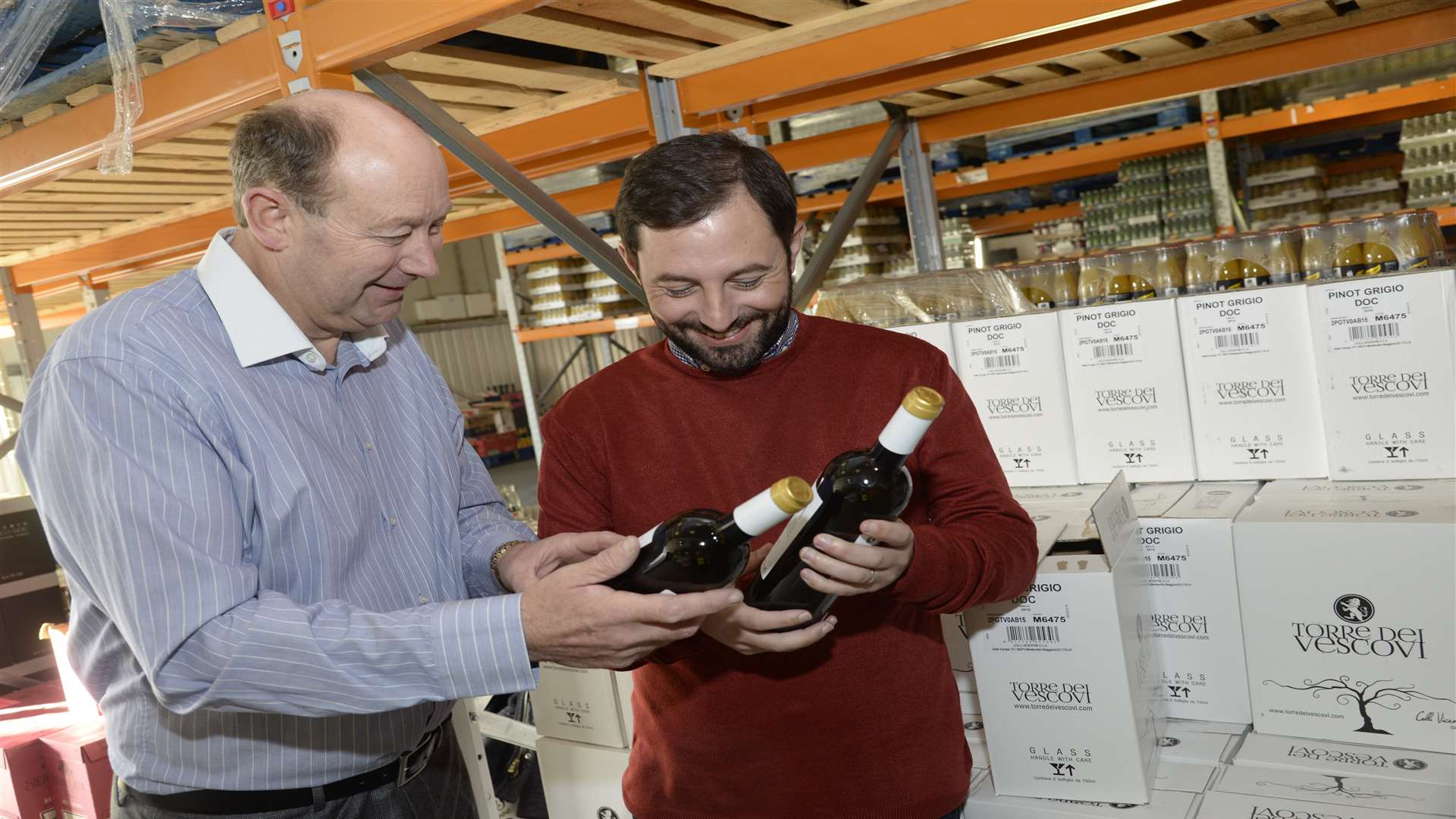 Drink Warehouse UK operations manager Andy Butler, left, and director Mick Curtis