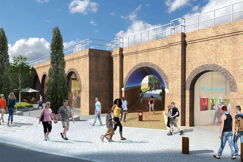 An artist’s impression of the Bath Hard Lane arches after cultural regeneration