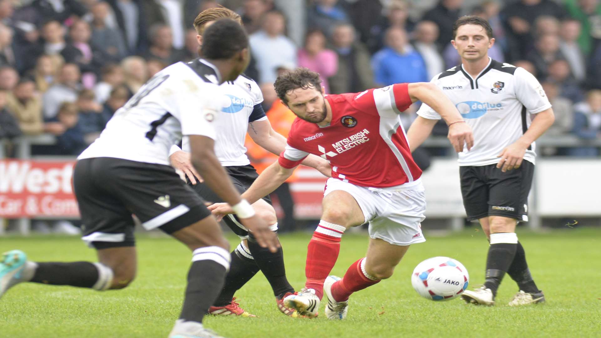 Action from Ebbsfleet's 1-0 win at Dartford in August Picture: Ruth Cuerden