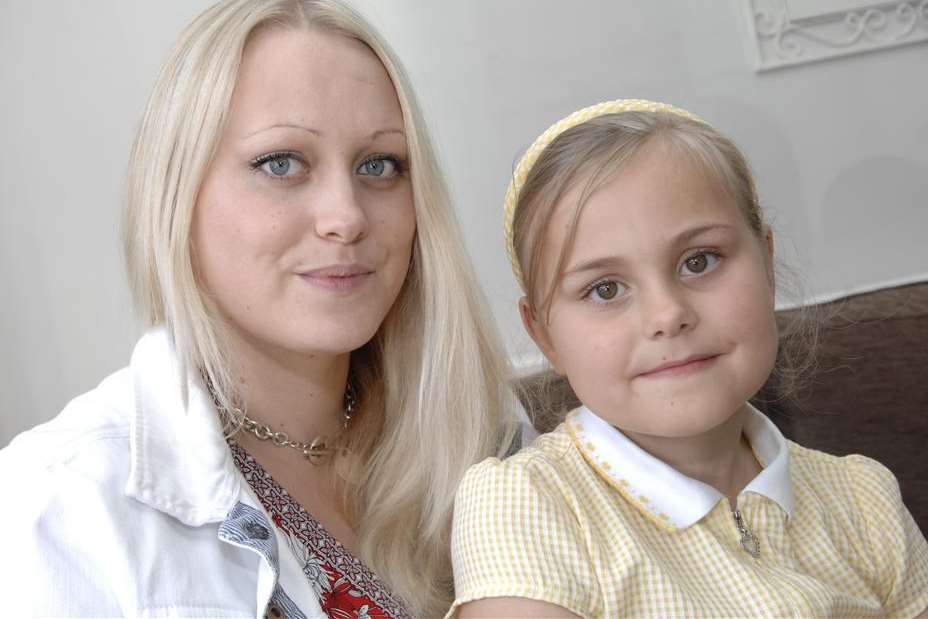 Leanne Bell and her daughter Alicia, from Canterbury
